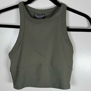 Lululemon Blissful Bend Tank Top Olive Green Size 2